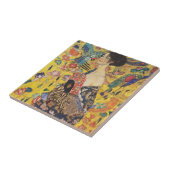 Carreau Gustav Klimt Lady With Fan Art Nouveau Painting (Côté)