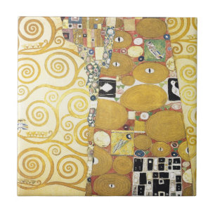 Carreau Gustav Klimt - l'étreinte - illustration classiqu