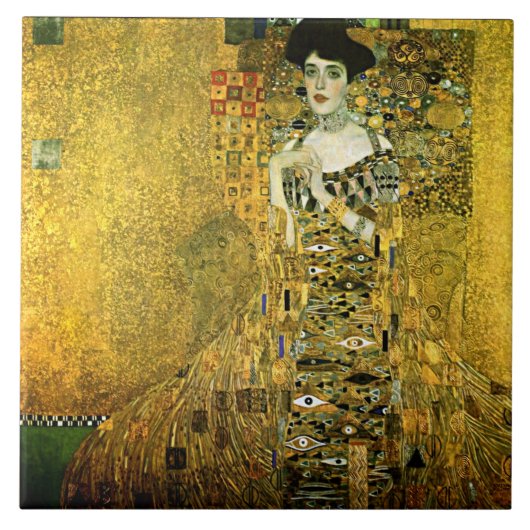 Carreau Gustav Klimt Madame d'or Ceramics (Devant)