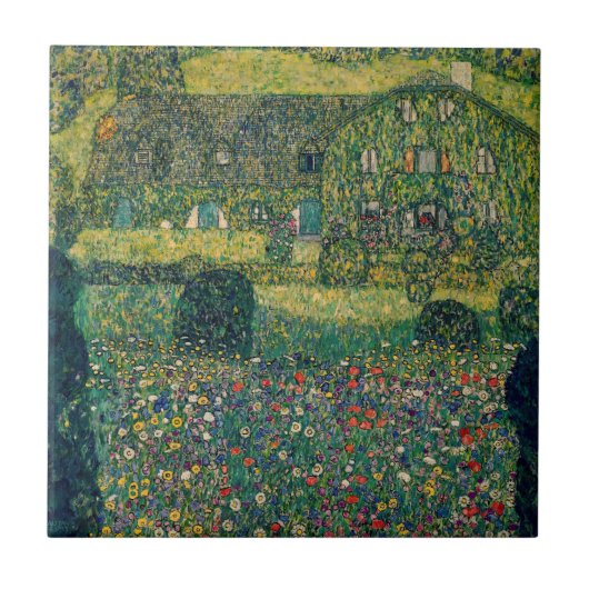Carreau Gustav Klimt - Maison de campagne de l'Attersee (Devant)