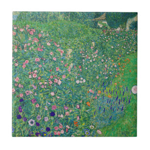 Carreau Gustav Klimt - Paysage de jardin italien