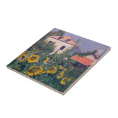 Carreau Gustave Caillebotte - Fleurs de soleil, Jardin (Côté)