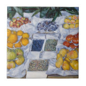 Carreau Gustave Caillebotte - Fruits présentés sur un socl (Devant)