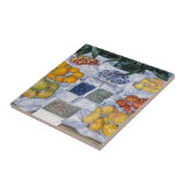 Carreau Gustave Caillebotte - Fruits présentés sur un socl (Côté)