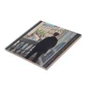 Carreau Gustave Caillebotte - Homme à la fenêtre (Côté)
