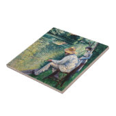 Carreau Gustave Caillebotte - Pêche à la ligne (Côté)