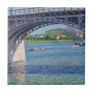 Carreau Gustave Caillebotte - Pont à Argenteuil et Seine
