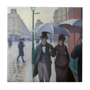 Carreau Gustave Caillebotte - Rue de Paris, temps de pluie