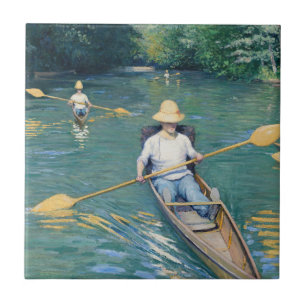 Carreau Gustave Caillebotte - Skiffs on the Yerres