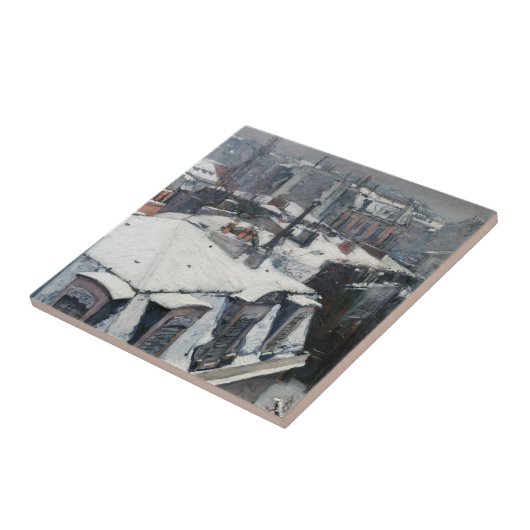 Carreau Gustave Caillebotte - Toits dans la neige (Côté)