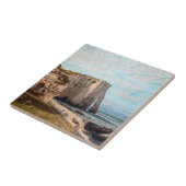 Carreau Gustave Courbet - Falaises à Etretat après la temp (Côté)