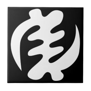 Carreau Gye Nyame   Dieu est Symbole Adinkra Suprême