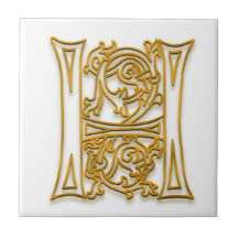 H Monogramme "Irish Gold" Carrelage en céramique