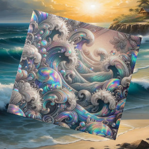 Carreau Habitat de Luxe au Bord de l'Océan Vagues de l'O