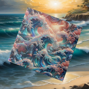 Carreau Habitat de Luxe au Bord de l'Océan Vagues de l'O