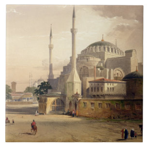 Carreau Haghia Sophia, plat 17 : vue extérieure du mosq