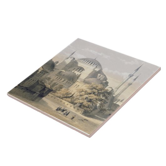 Carreau Haghia Sophia, plat 19 : vue extérieure du mosq (Côté)