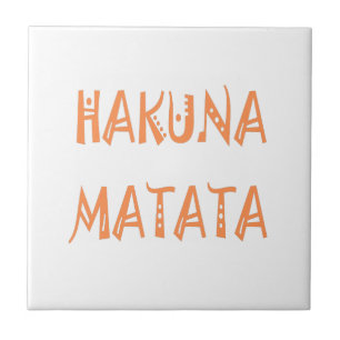 Carreau Hakuna Matata – Art textuel tribal africain