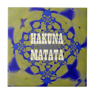 Carreau Hakuna Matata Beau magnifique féminin Africain A