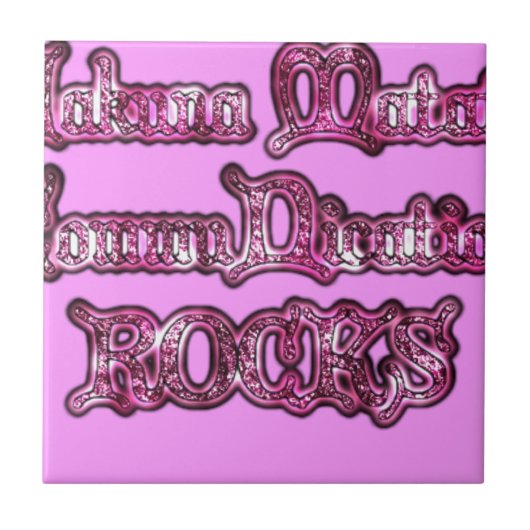 Carreau Hakuna Matata Communication ROCKS Art Print (Devant)