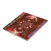 Carreau Hakuna Matata Halloween Masque Kaleidoscope Abstra (Côté)