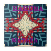 Carreau Hakuna Matata Texte Hope Art Abstrait Design d'imp (Devant)