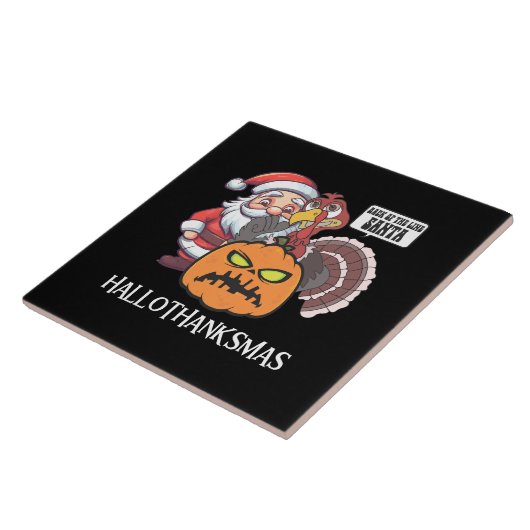 Carreau Hallothanksmas heureux (Côté)