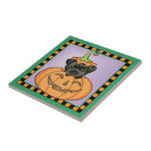 Carreau Halloween Affenpinscher (Côté)