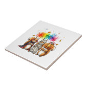 Carreau Halloween Cute Squirrels Costume (Côté)