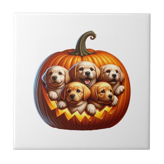 Carreau Halloween de chien (Devant)