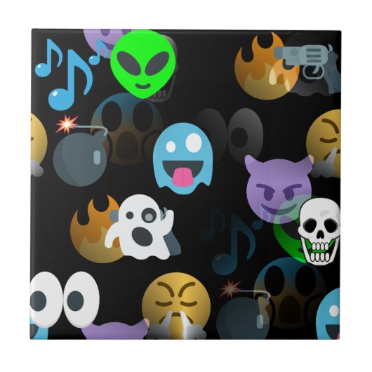 Carreau halloween emojis (Devant)