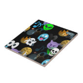 Carreau halloween emojis (Côté)