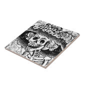 Carreau Halloween florale Vintage (Côté)