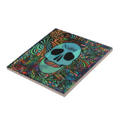 Carreau Halloween Hippie Skull Thunder_cove (Côté)