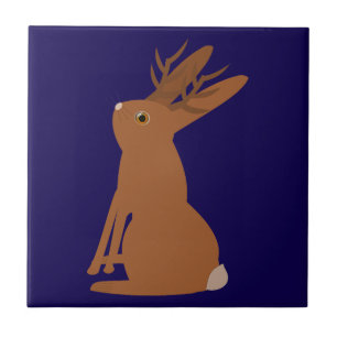 Carreau Halloween Jackalope Trou ou traitement