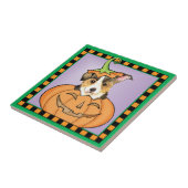 Carreau Halloween Pembroke Welsh Corgi (Côté)