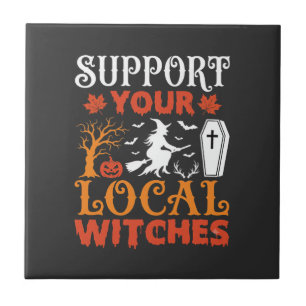 Carreau Halloween Soutenez Vos Sorcières Locales Graphique