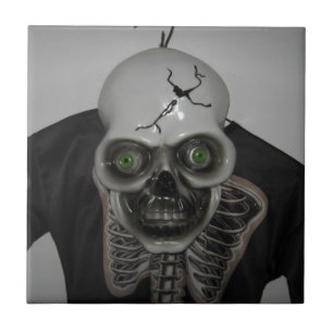 Carreau Halloween squelette crâne