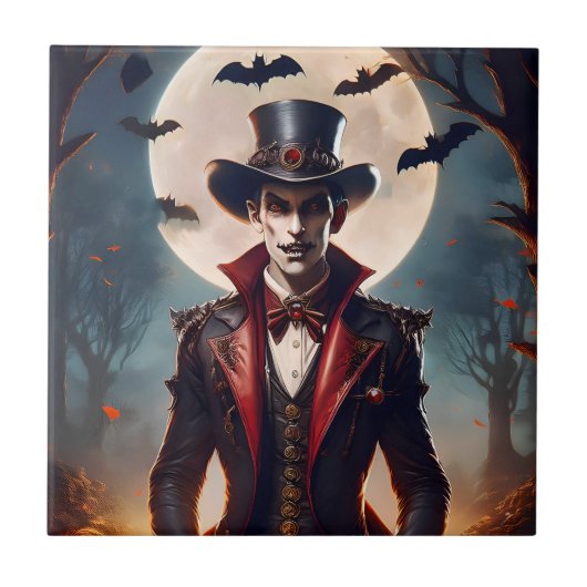 Carreau Halloween Steampunk Gothique Zombie Vampire (Devant)