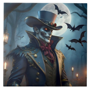 Carreau Halloween Steampunk Southern Gothic Zombie