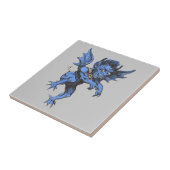 Carreau Halloween vintage, Malheur effrayant Gargoyle Demo (Côté)