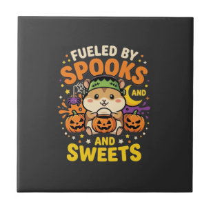 Carreau Hamster d'Halloween alimenté par les fantômes et l