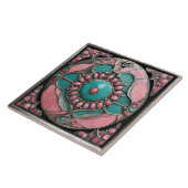 Carreau Handcrafted Gemstone-Inspired Mandala Mosaic (Côté)