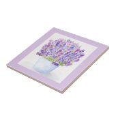 Carreau Handpainted Loose Watercolor Lavender Floral (Côté)