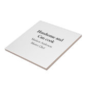 Carreau Handsome et peut cuisiner ajouter nom maître chef (Côté)