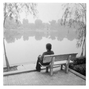 Carreau Hanoi Viêt Nam, vue sur le lac Hoan Kiem (NR)