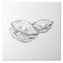 Happy As A Clam Tile