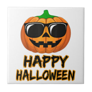 Carreau Happy Costume Halloween Drôle Citrouille Hommes Fe
