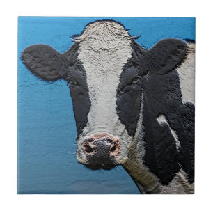 Carreau Happy Cow Portrait
