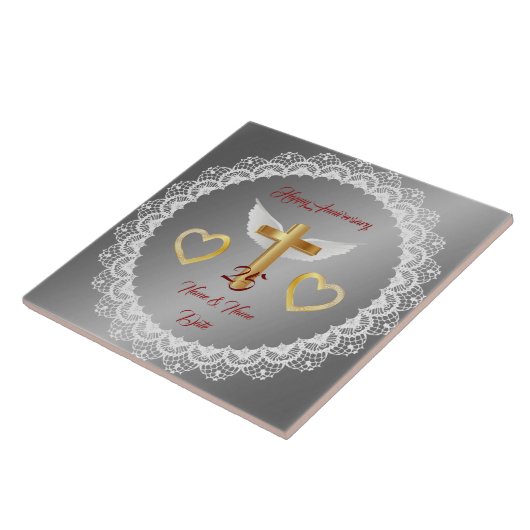 Carreau Happy Customize Silver Lace Anniversary (Côté)